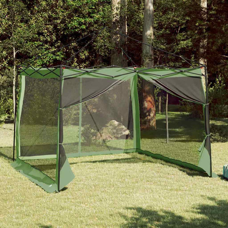 VidaXL tente intérieure avec toit avec rangement vert 303 x 303 x 196 cm taffetas