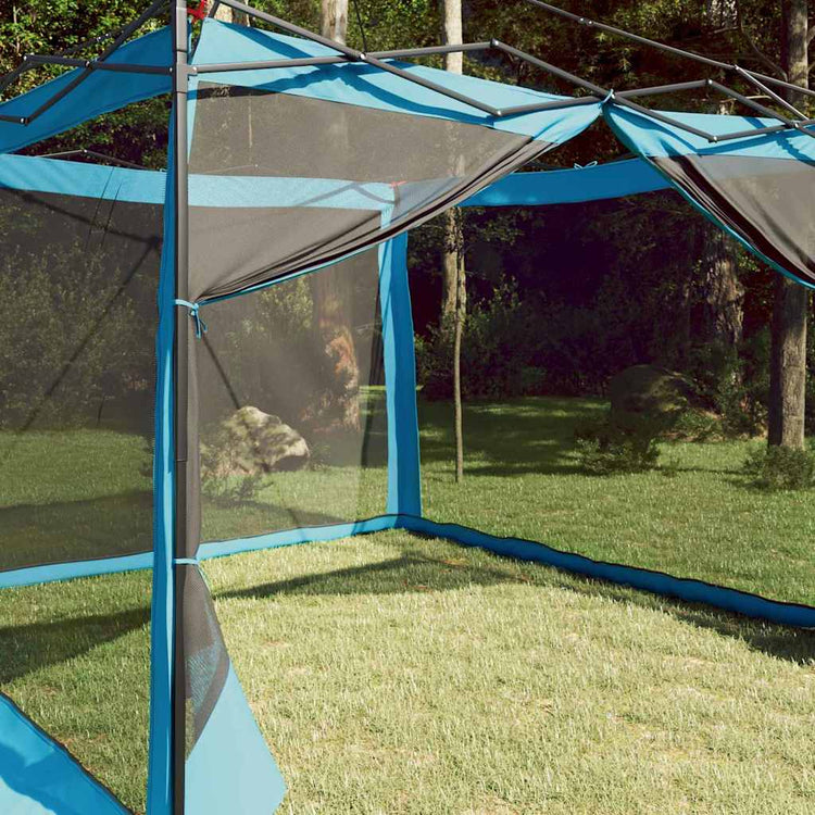 VidaXL tente intérieure avec toit avec rangement bleu 303 x 303 x 196 cm taffetas