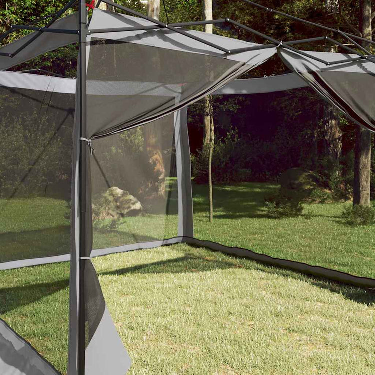 Tente intérieure VidaXL avec toit gris et orange 303 x 303 x 196 cm taffetas