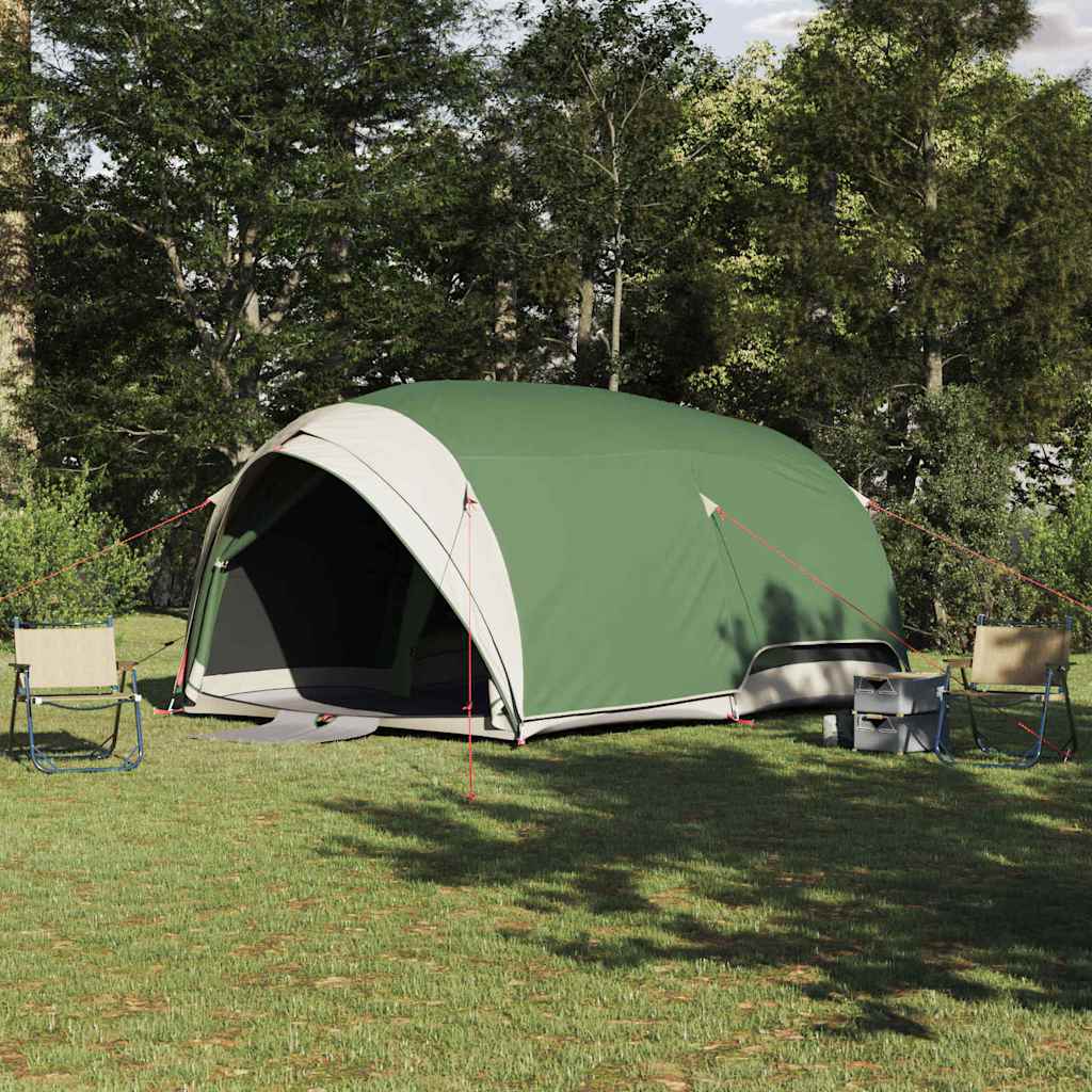 Vidaxx tente tunnel avec toit avec rangement vert 410 x 285 x 198 cm taffetas