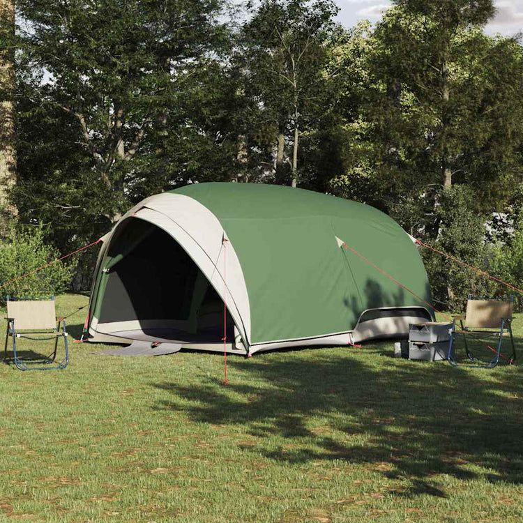 Vidaxx tente tunnel avec toit avec rangement vert 410 x 285 x 198 cm taffetas