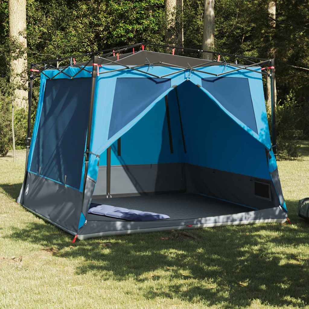 VidaXL tente intérieure avec toit avec rangement bleu 291 x 291 x 240 cm taffetas