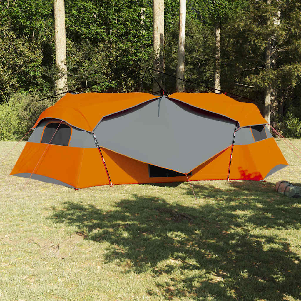 Tente intérieure VidaXL avec toit gris et orange 520 x 520 x 190 cm taffetas