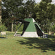 VidaXL tente de camping avec toit avec rangement vert 482 x 360 x 227 cm taffetas