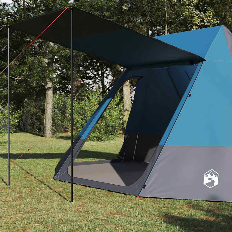 VidaXL tente de camping avec toit avec rangement bleu 482 x 360 x 227 cm taffetas