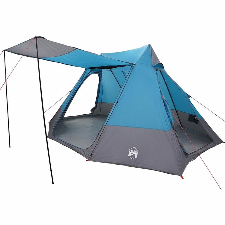 VidaXL tente de camping avec toit avec rangement bleu 482 x 360 x 227 cm taffetas