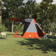 Tente de camping VidaXL avec toit gris et orange 482 x 360 x 227 cm taffetas