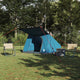 VidaXL tente de camping avec toit avec rangement bleu 223 x 163 x 130 cm taffetas