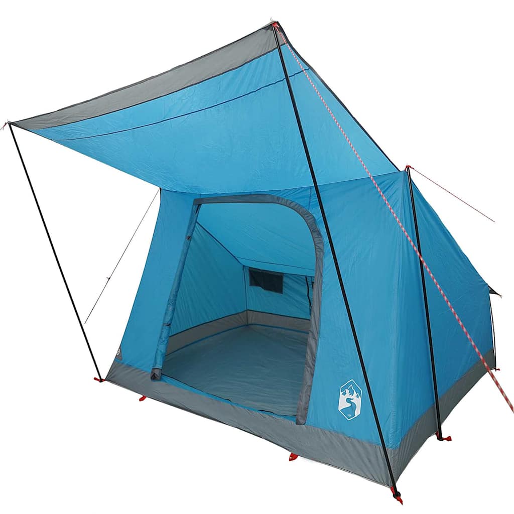VidaXL tente de camping avec toit avec rangement bleu 223 x 163 x 130 cm taffetas