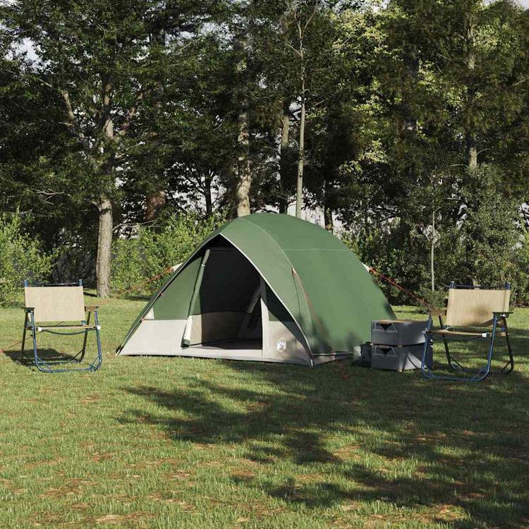 VidaXL tente de camping avec toit avec rangement vert 275 x 230 x 140 cm taffetas