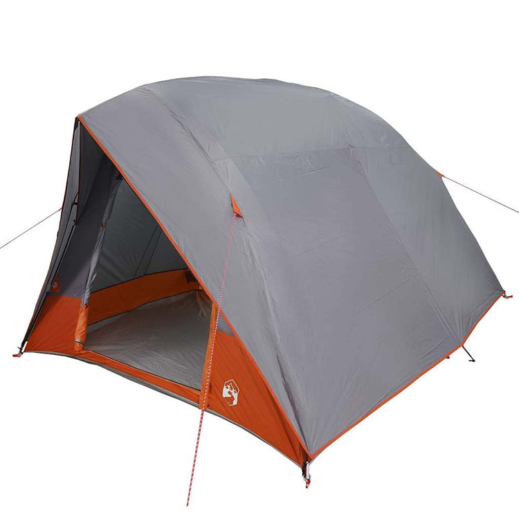 VidaXL tente de camping avec toit gris et orange 275 x 230 x 140 cm taffetas