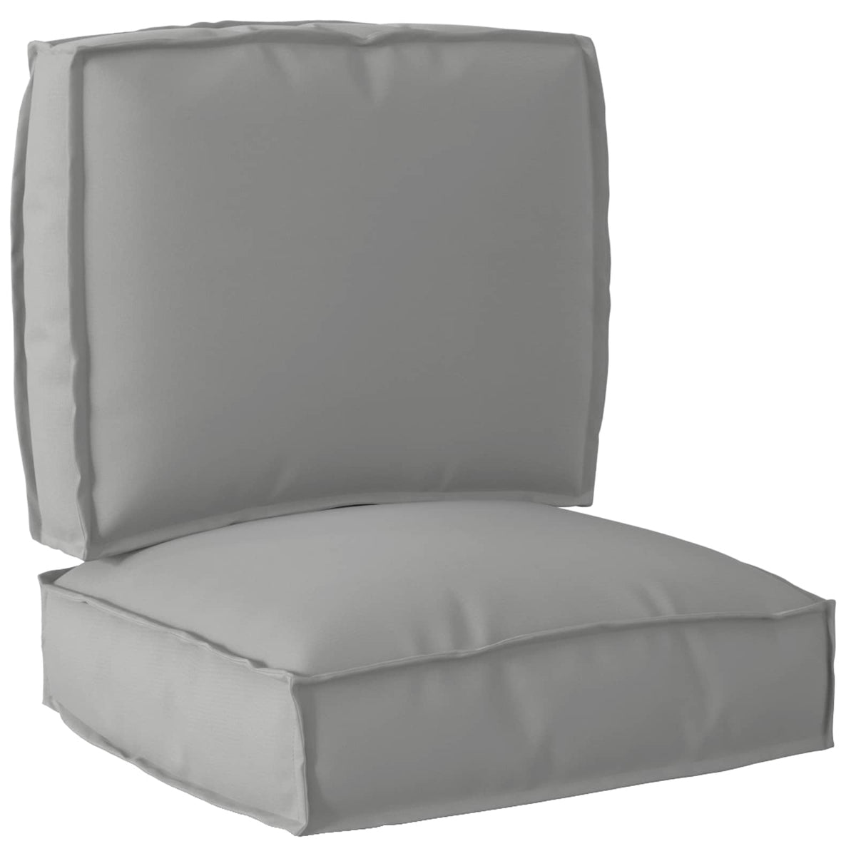 VidaXL ensemble de coussins de palette 2 pcs tissu oxford gris