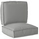 VidaXL ensemble de coussins de palette 2 pcs tissu oxford gris