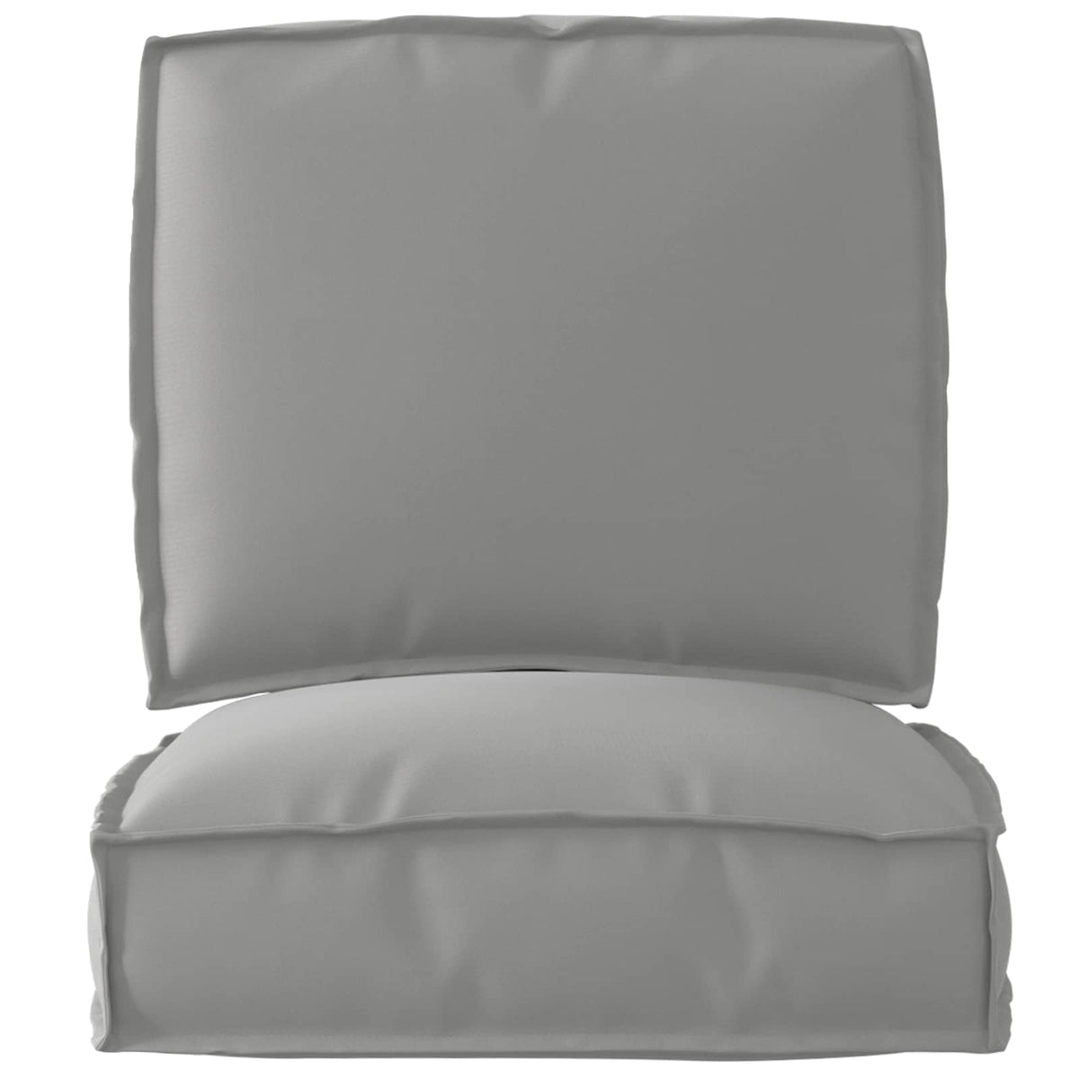 VidaXL ensemble de coussins de palette 2 pcs tissu oxford gris