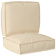 VidaXL ensemble de coussins de palette 2 pcs tissu oxford beige