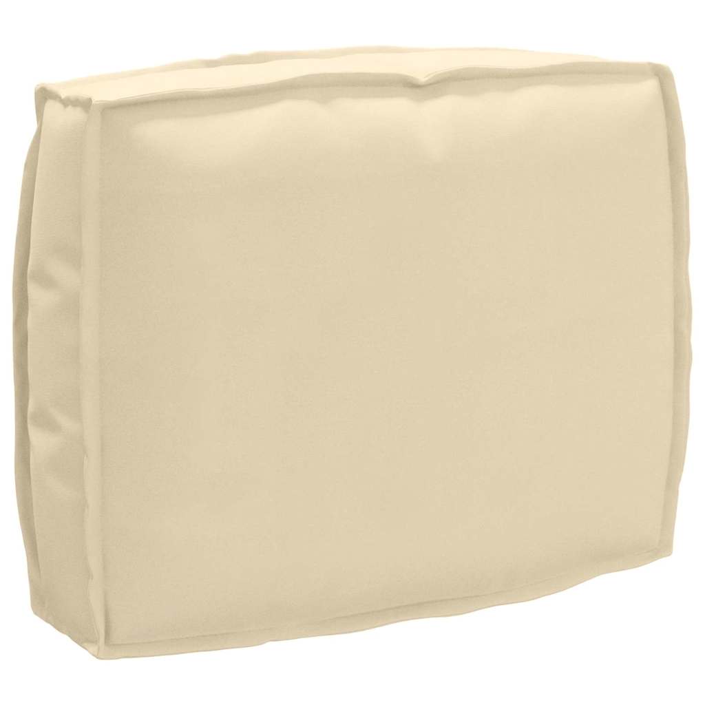 VidaXL ensemble de coussins de palette 2 pcs tissu oxford beige