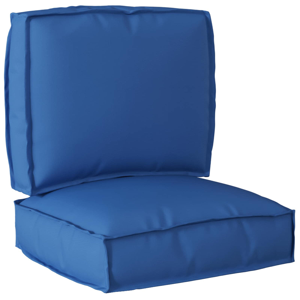 VidaXL ensemble de coussins de palette 2 pcs tissu oxford bleu royal
