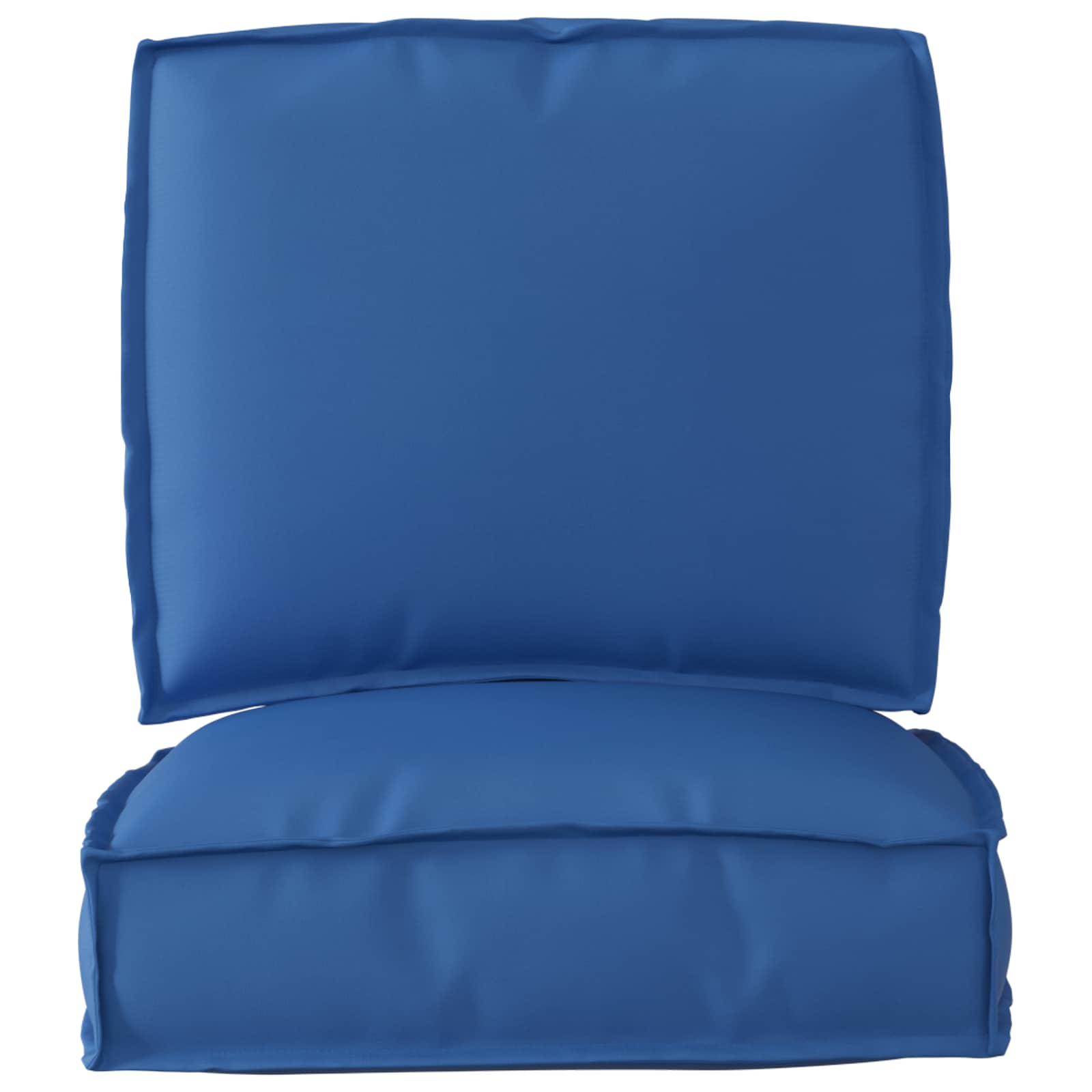 VidaXL ensemble de coussins de palette 2 pcs tissu oxford bleu royal
