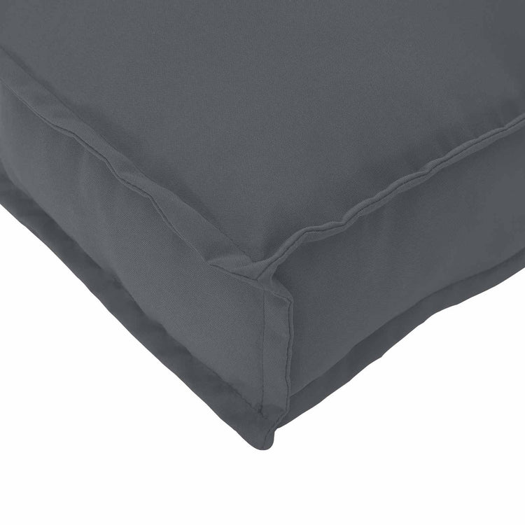 VidaXL ensemble de coussins de palette 2 pcs tissu oxford anthracite