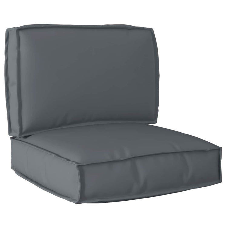 VidaXL ensemble de coussins de palette 2 pcs tissu oxford anthracite