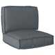 VidaXL ensemble de coussins de palette 2 pcs tissu oxford anthracite