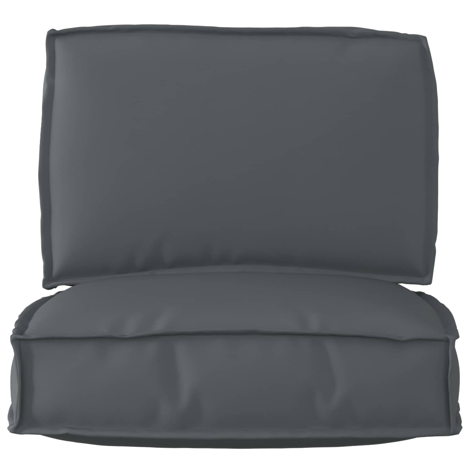 VidaXL ensemble de coussins de palette 2 pcs tissu oxford anthracite