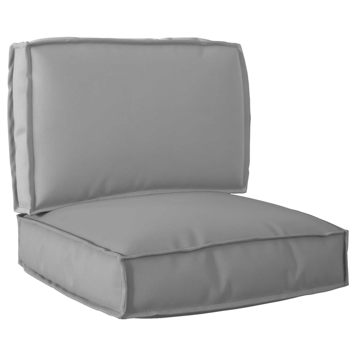 VidaXL ensemble de coussins de palette 2 pcs tissu oxford gris