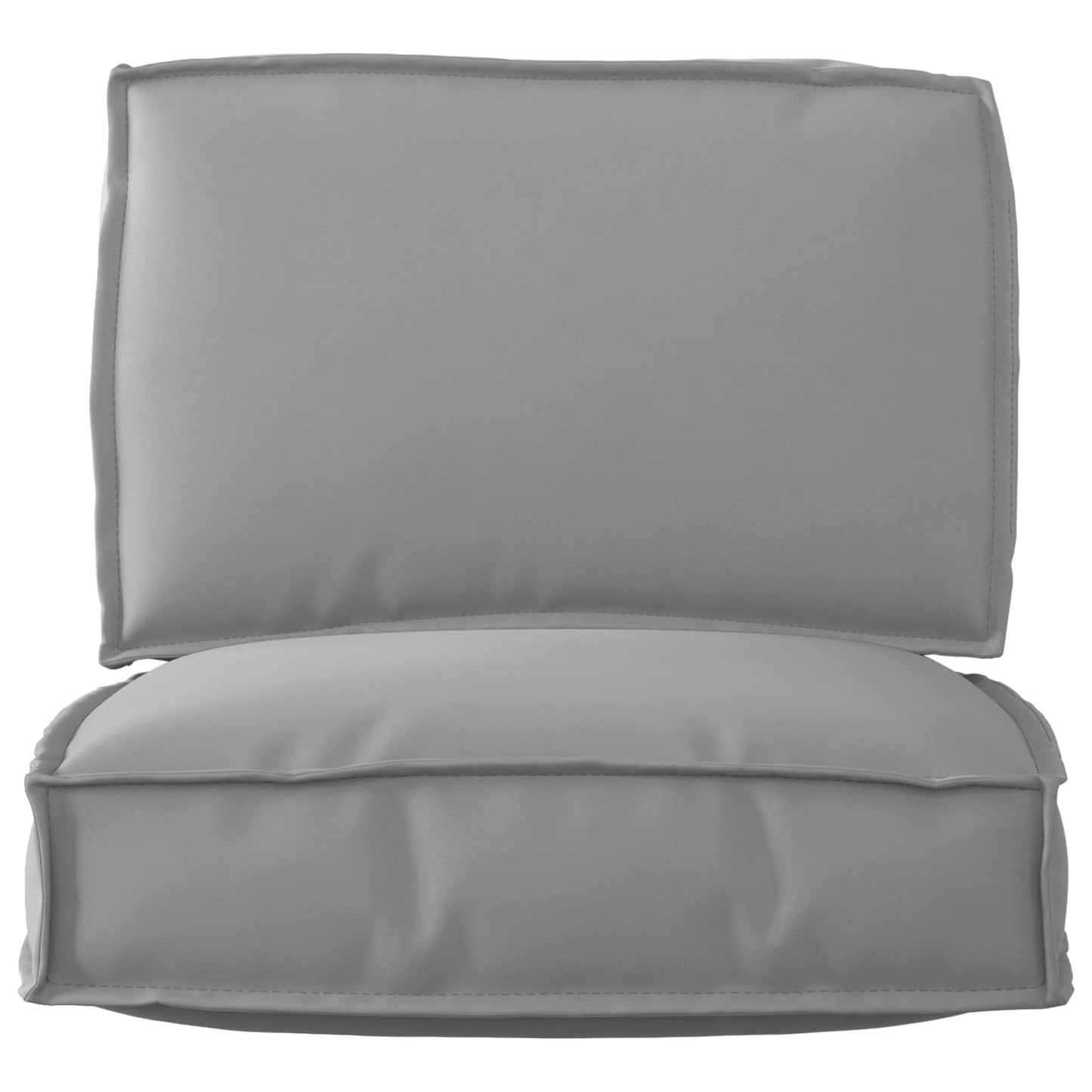 VidaXL ensemble de coussins de palette 2 pcs tissu oxford gris