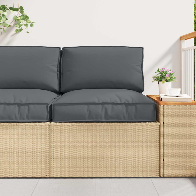 VidaXL ensemble de coussins de palette 2 pcs tissu oxford anthracite