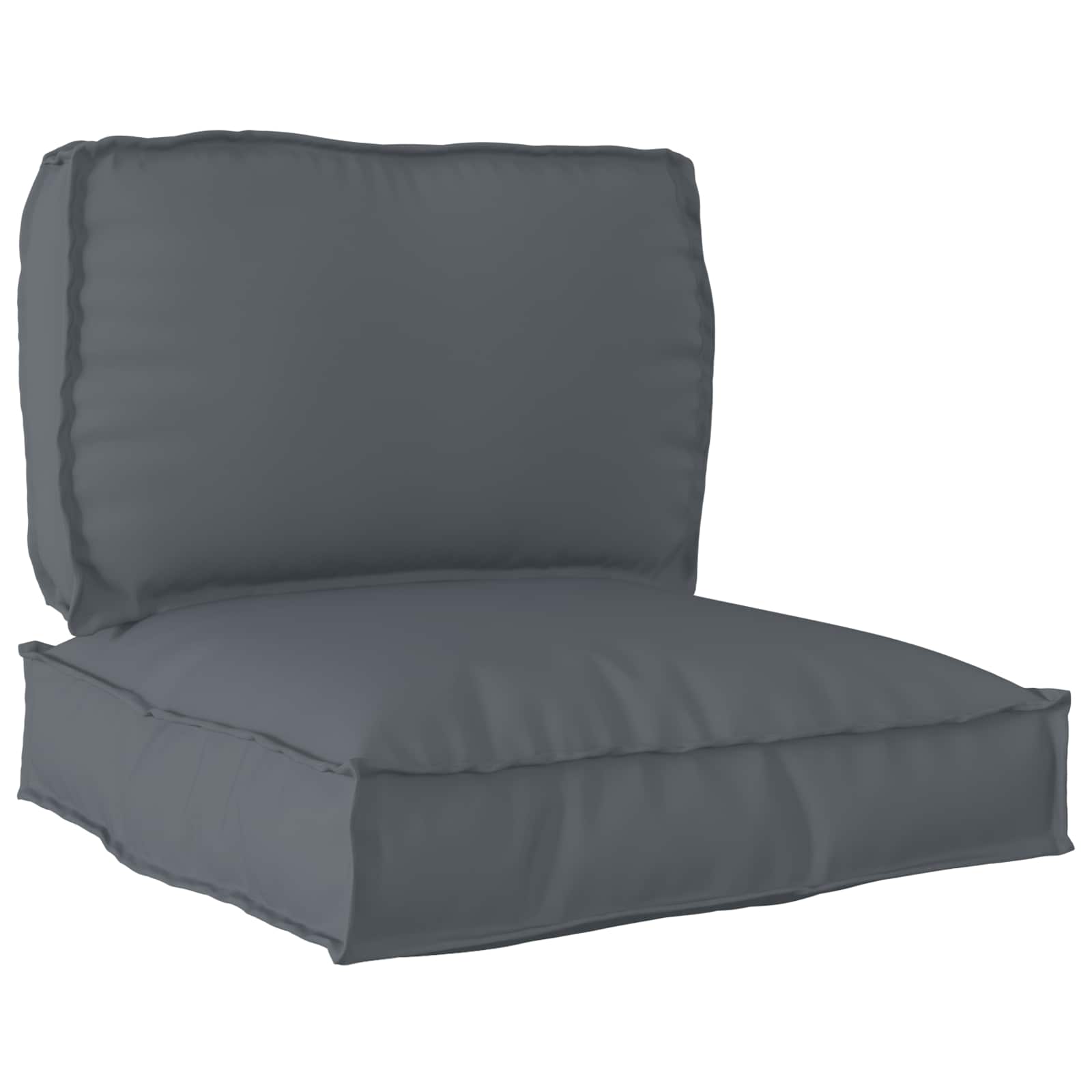VidaXL ensemble de coussins de palette 2 pcs tissu oxford anthracite