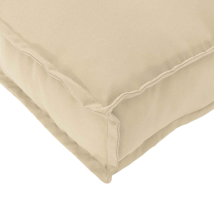 VidaXL ensemble de coussins de palette 2 pcs tissu oxford beige
