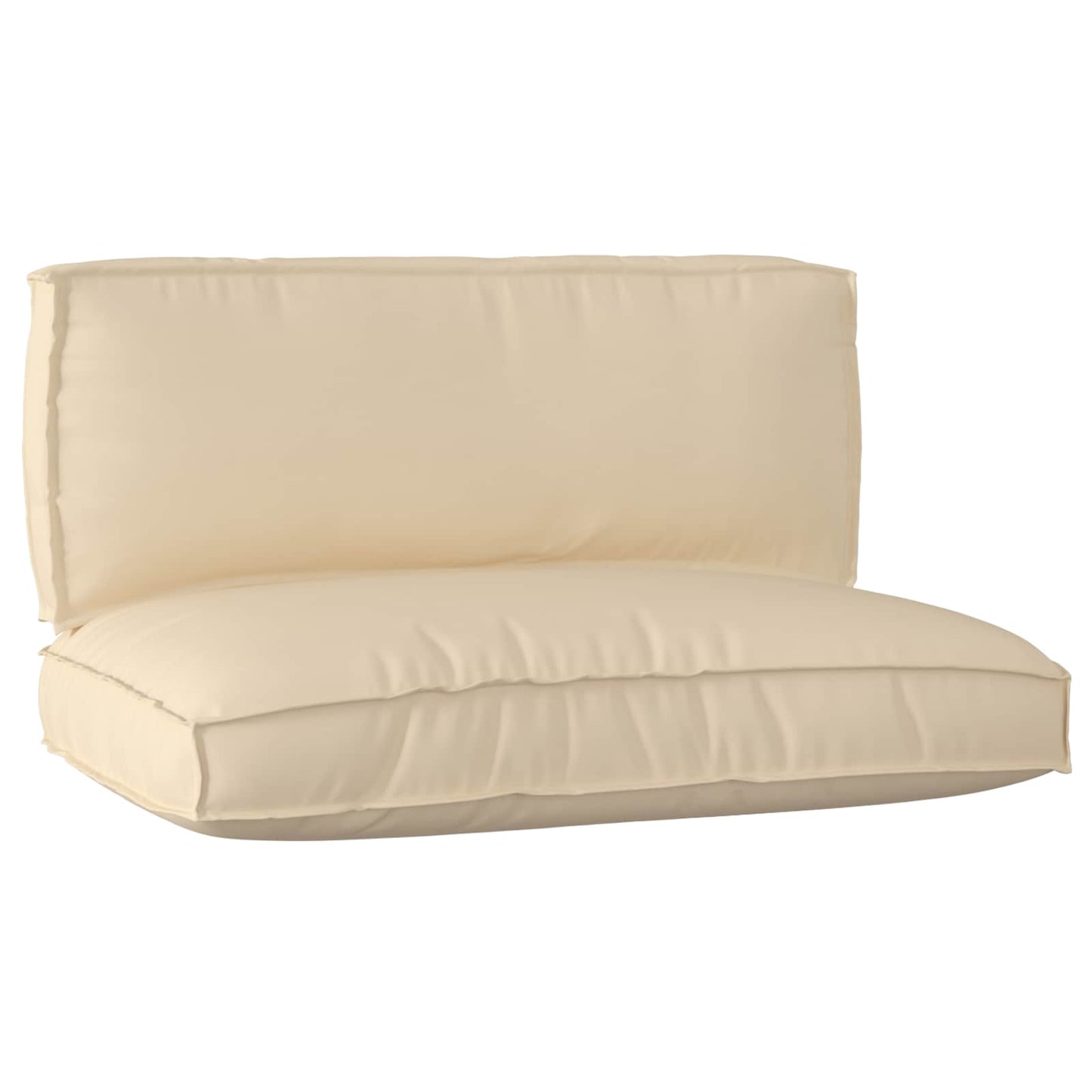 VidaXL ensemble de coussins de palette 2 pcs tissu oxford beige
