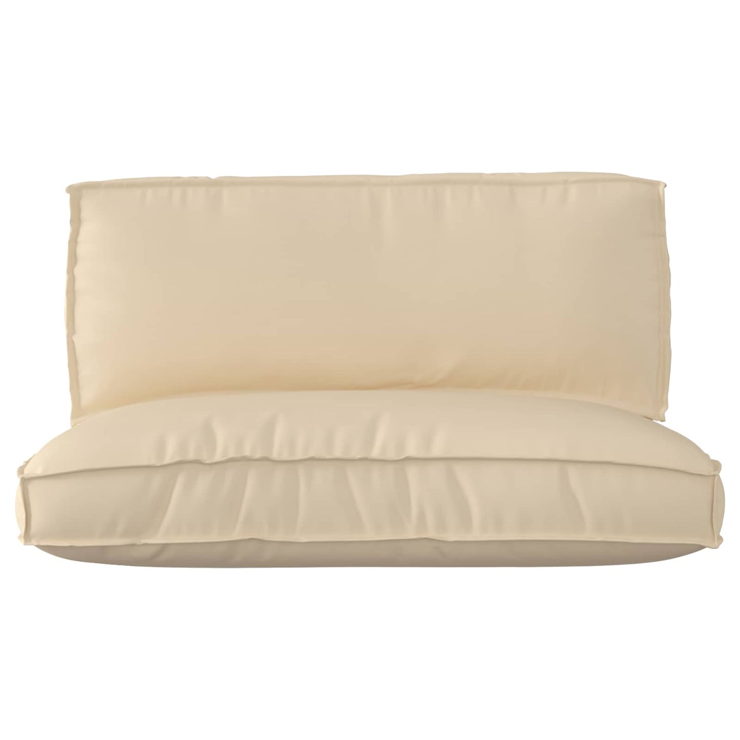 VidaXL ensemble de coussins de palette 2 pcs tissu oxford beige