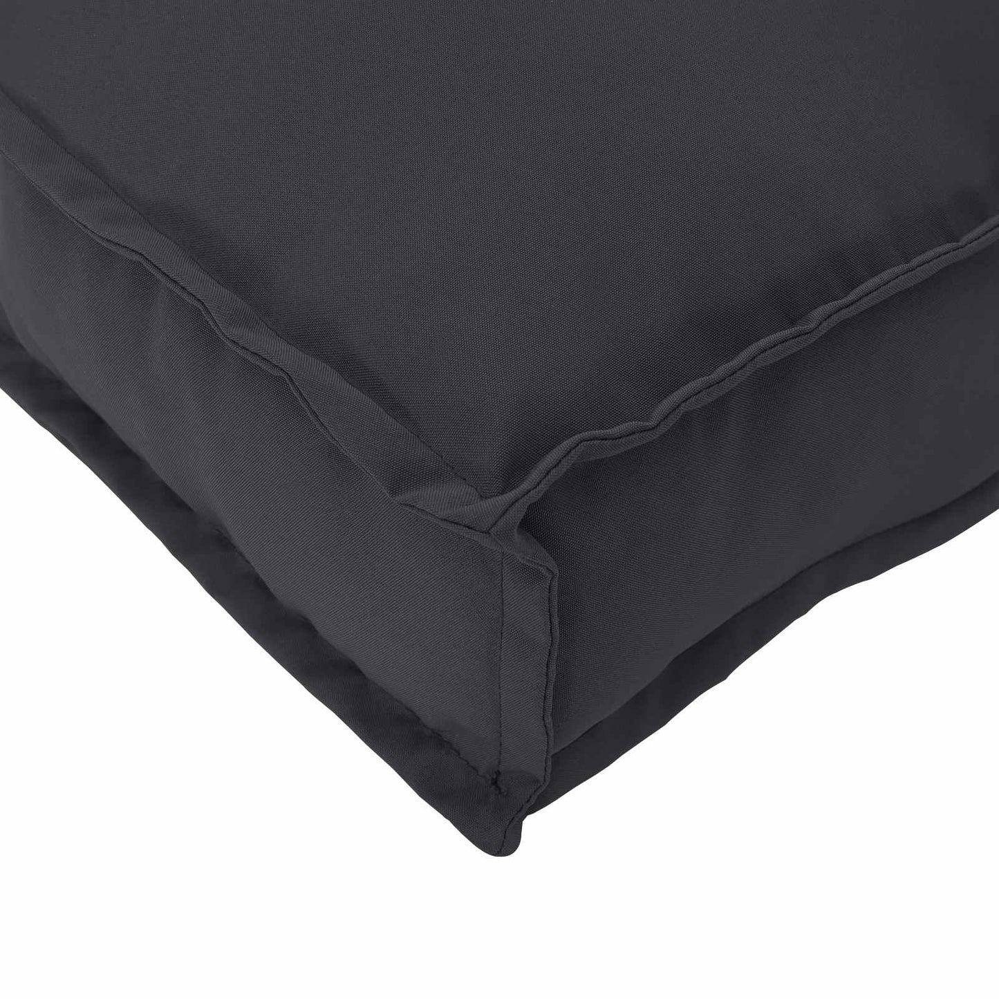 VidaXL ensemble de coussins de palette 2 pcs tissu oxford noir