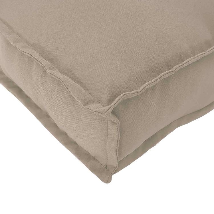 VidaXL ensemble de coussins de palette 2 pcs tissu oxford taupe