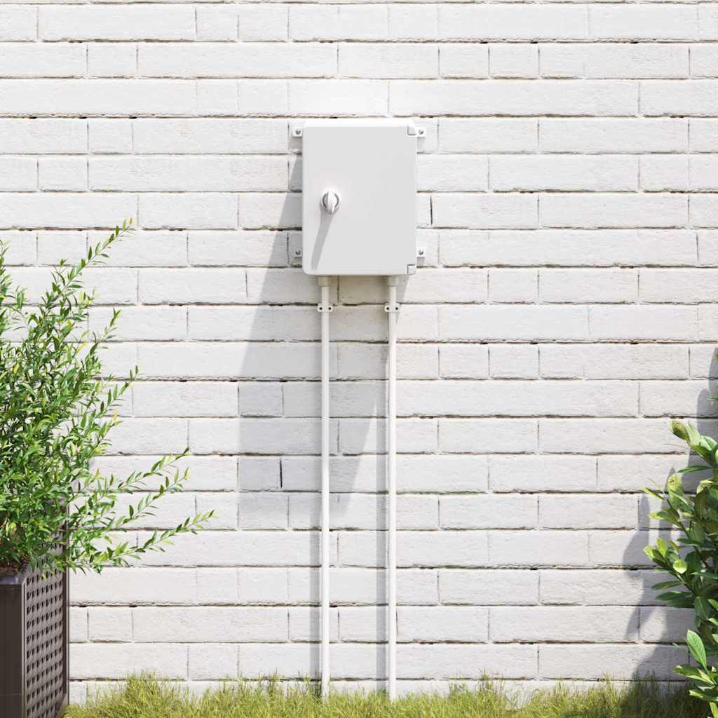Vidaxxl boîtier de commande gris 47 x 20 x 60 cm plastique abs