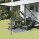 Vidaxl tapis de tente bleu et gris 200 x 200 cm polyéthylène