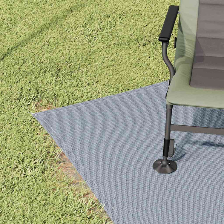 Vidaxl tapis de tente bleu et gris 200 x 250 cm polyéthylène