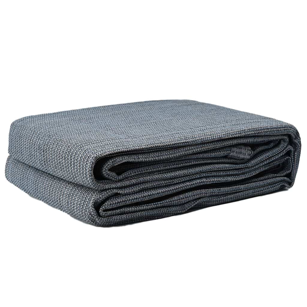 Vidaxxl tapis de tente bleu et gris 500 x 250 cm polyéthylène