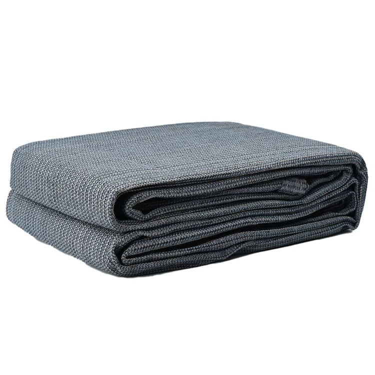 Vidaxxl tapis de tente bleu et gris 500 x 250 cm polyéthylène