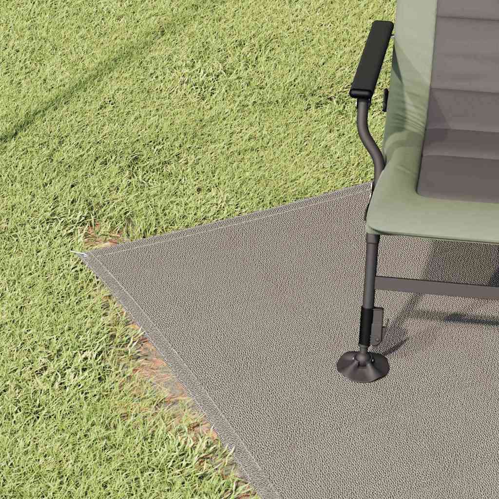 Vidaxl tapis de tente gris clair 200 x 250 cm polyéthylène