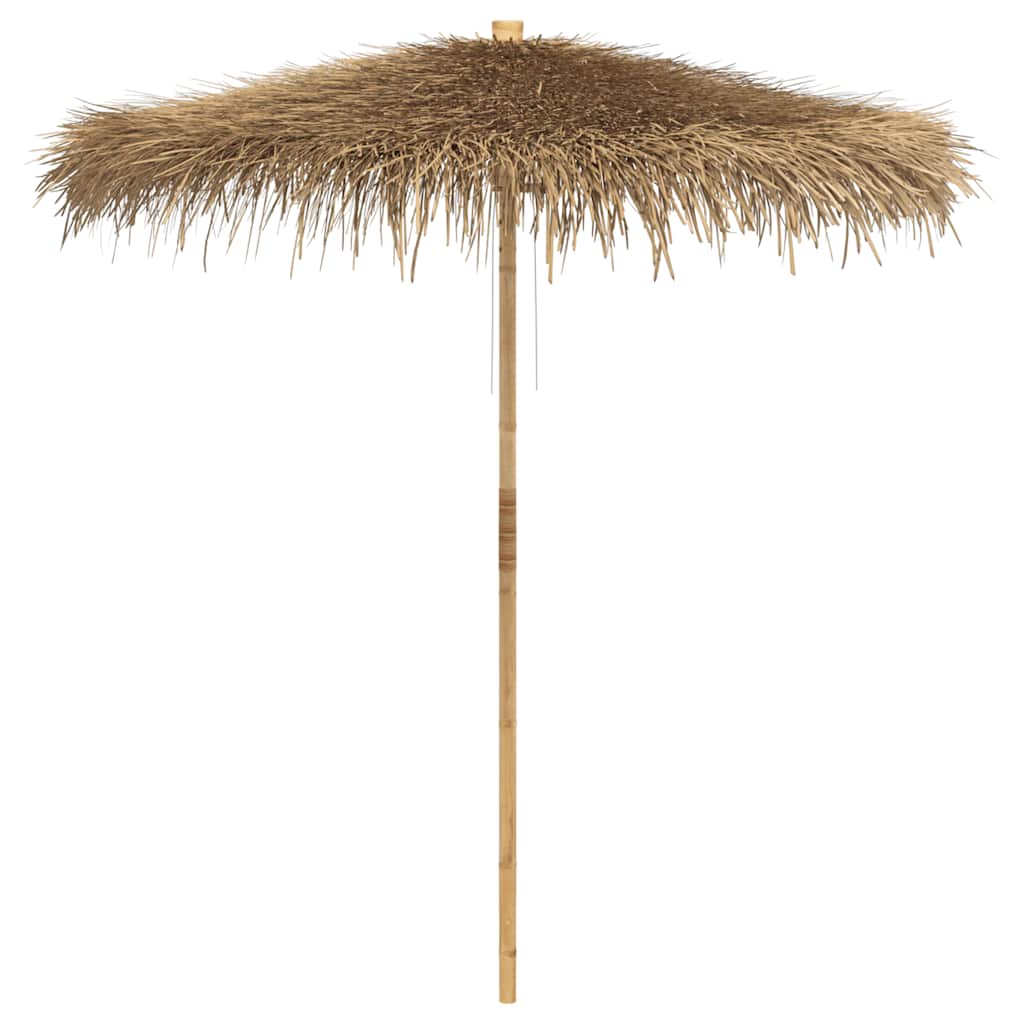 VidaXL parapluie tiki avec auvent en feuille de bananier 240 cm bambou