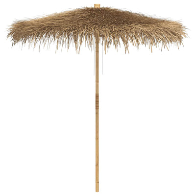VidaXL parapluie tiki avec auvent en feuille de bananier 240 cm bambou