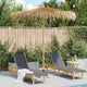 VidaXL parapluie tiki avec auvent en feuille de bananier 240 cm bambou
