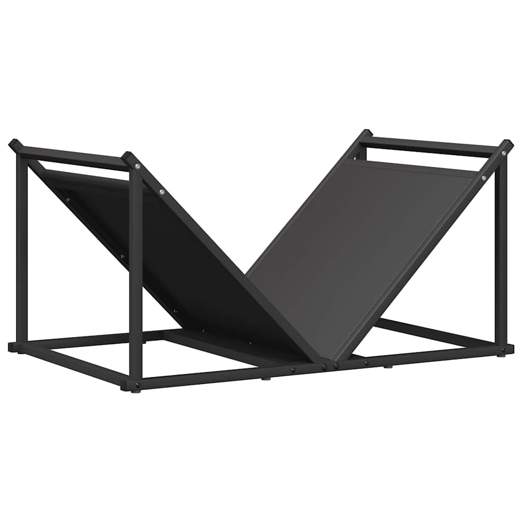 Vidaxx support à bois de chauffage 70x43x34,5 cm acier laminé à froid noir