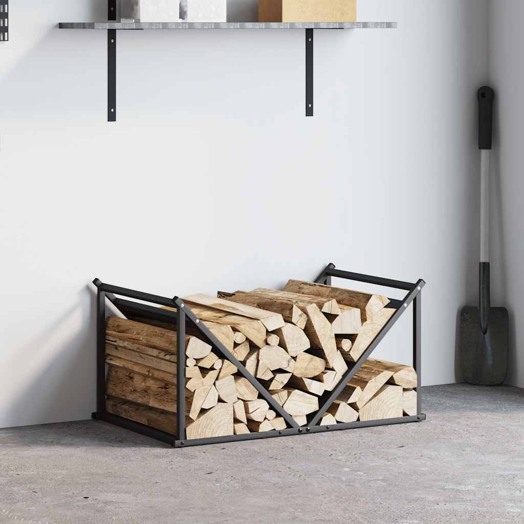 Vidaxx support à bois de chauffage 70x43x34,5 cm acier laminé à froid noir