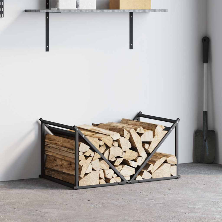 Vidaxx support à bois de chauffage 70x43x34,5 cm acier laminé à froid noir