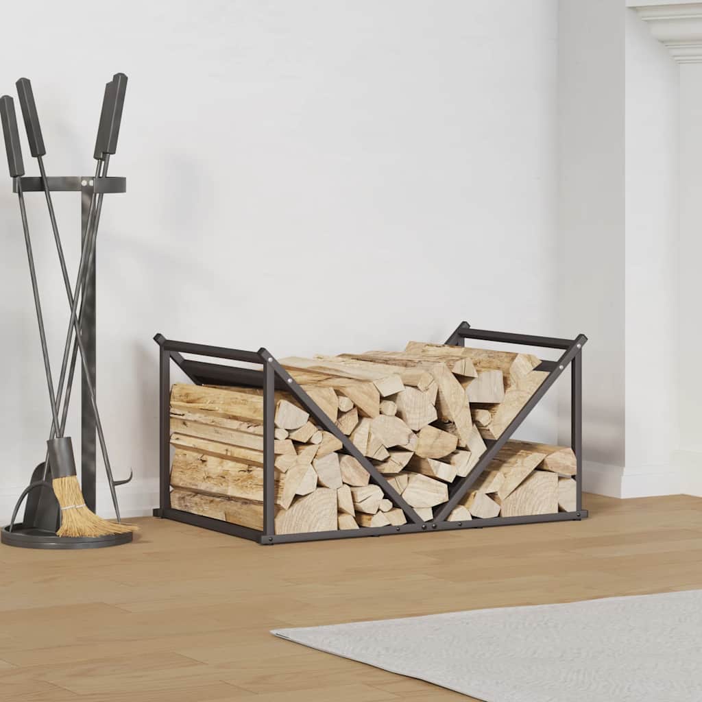 Vidaxx support à bois de chauffage 70x43x34,5 cm acier laminé à froid noir