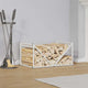 Vidaxx support à bois de chauffage 70x43x34,5 cm acier laminé à froid blanc