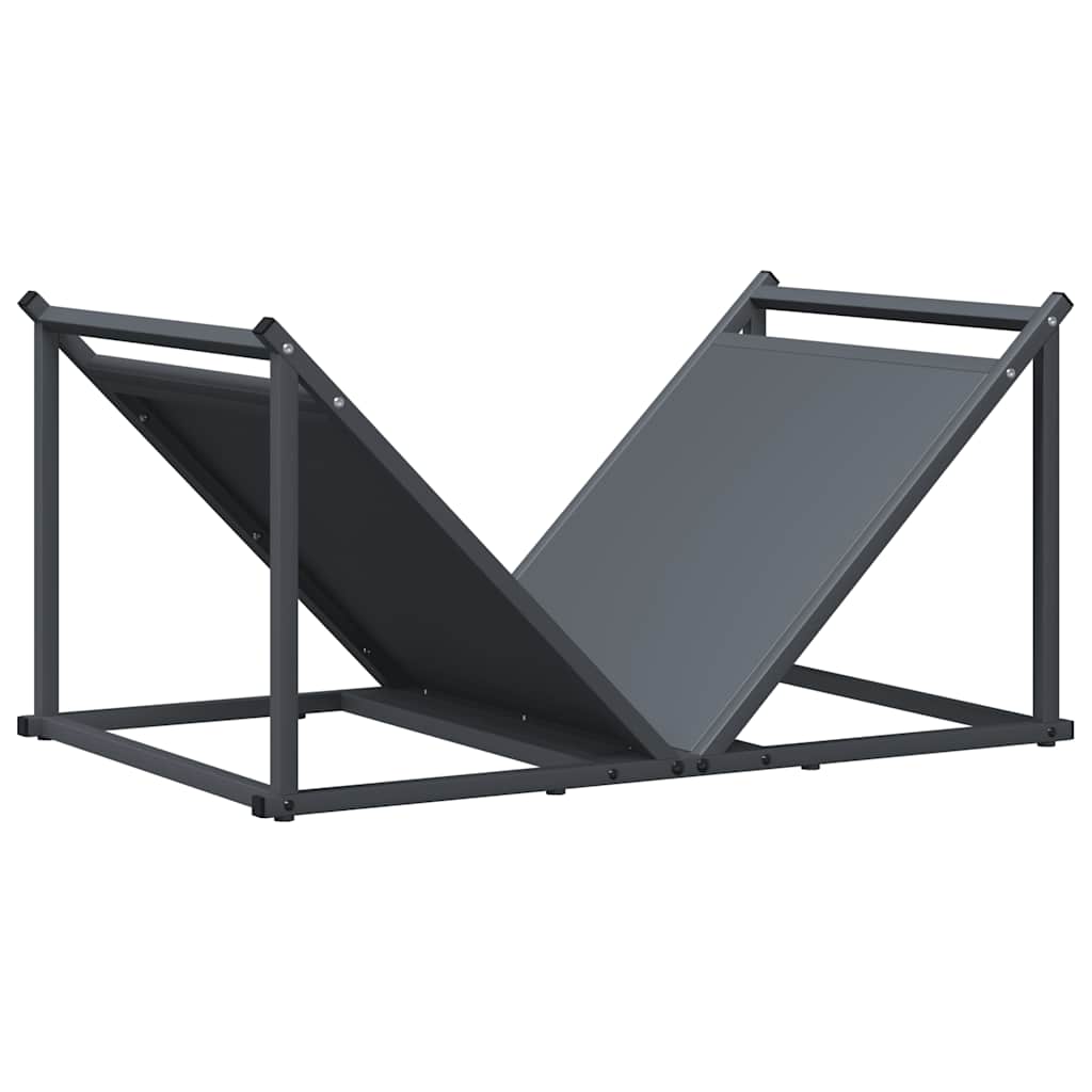 Vidaxx support à bois de chauffage 70x43x34,5 cm acier laminé à froid anthracite
